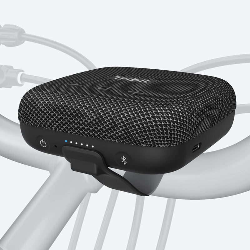 [Australia - AusPower] - Portable Speaker, Tribit StormBox Micro Bluetooth Speaker, IP67 Waterproof & Dustproof Outdoor Speaker, Bike Speakers with Loud Sound, Advanced TI Amplifier, Built-in XBass, 100ft Bluetooth Range Black 