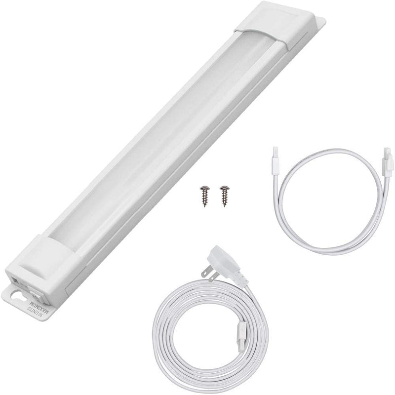 [Australia - AusPower] - UltraPro 12in. Linkable LED Light Fixture, Selectable Brightness, Slim LED Strip Light, Under Cabinet Lighting, Kitchen Light, HI/OFF/LOW Switch, 44105 White 12 in 