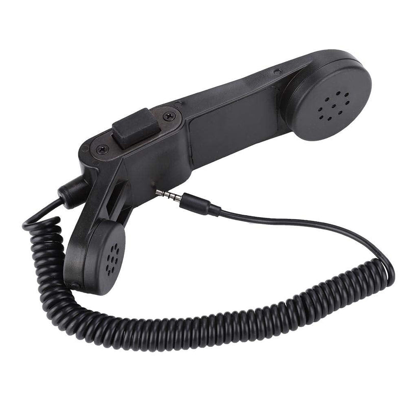[Australia - AusPower] - Lazmin Radio Microphone, 3.5 mm Outdoor Military Radio Microphone Handheld Speaker Audio Jack for Cell Phone, Smart Phone, Laptop, Computer 