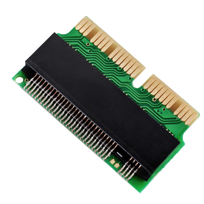 [Australia - AusPower] - M.2 NVME SSD Convert Adapter, 12+16pin M.2 NGFF M-Key SSD Convert Card for MacBook Air Pro Retina Mid 2013 2014 2015 2016 2017, NVME AHCI SSD Upgraded Kit for A1465 A1466 A1398 A1502 Green 