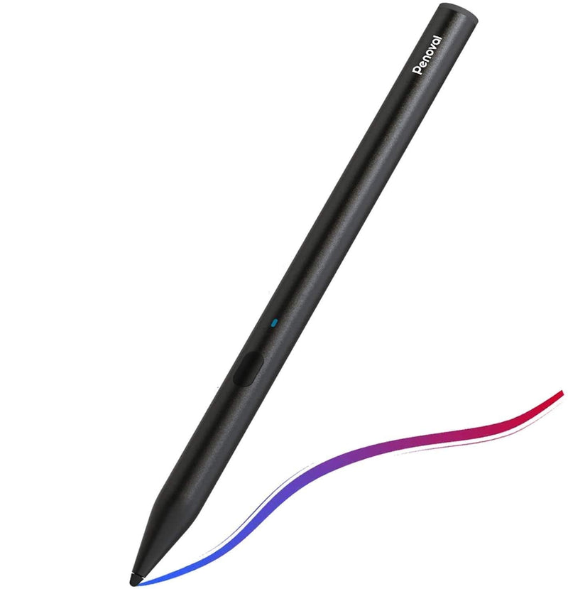 [Australia - AusPower] - KABCON Stylus Pen Compatible with iPad,Palm Rejection Stylus for iPad Pro 11-in & 12.9-in,iPad Air 3,iPad 2018(6th),iPad Mini 5,Drawing/Handwriting Rechargeable Digital Pen with 2mm Replaceable Tips 