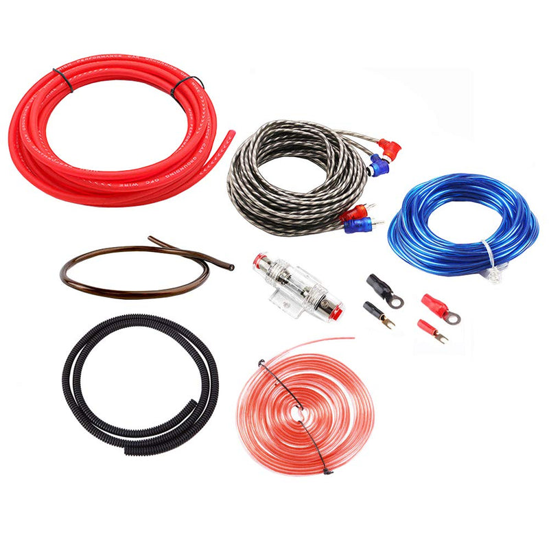 [Australia - AusPower] - Etopar Car Amplifier Wiring Kit Audio Subwoofer AMP RCA Power Cable AGU FUSE 8 Gauge GA AWG Wire Install Connector Holder Automotive Van 