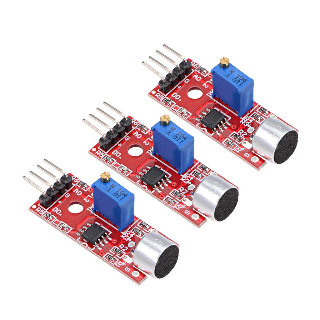 [Australia - AusPower] - uxcell Sound Microphone Sensor Detection Module with DO AO for Arduino UNO R3 AVR PIC 3pcs 