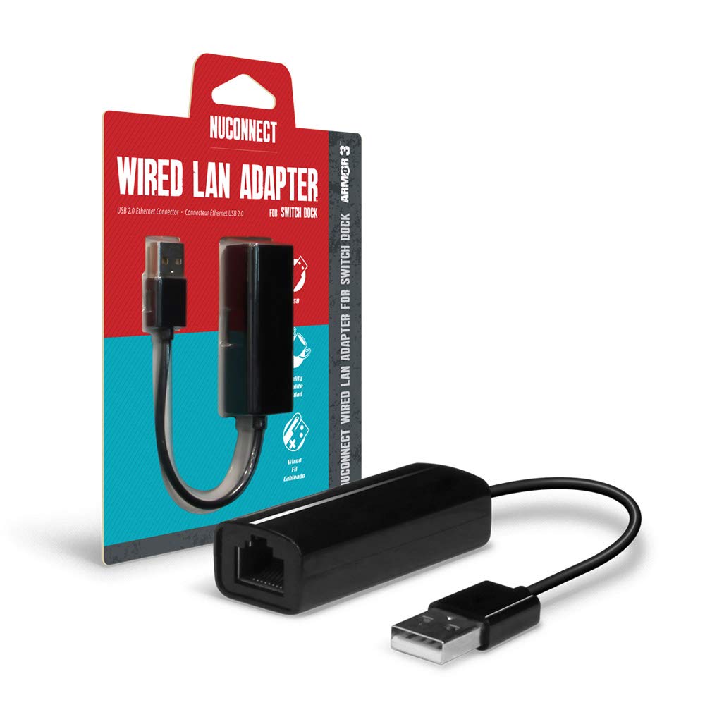 [Australia - AusPower] - Armor3 "NuConnect" Wired LAN Adapter for Nintendo Switch 
