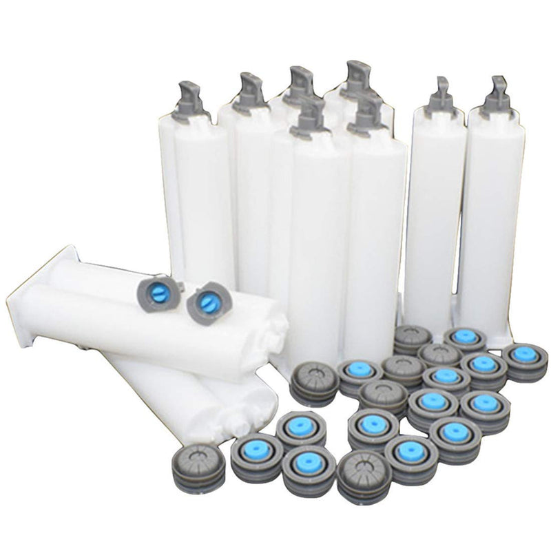 [Australia - AusPower] - Bigbong 10pcs A&B (1:1) 50ml Cartridge Epoxy Cartridge Dispenser AB Glue Acrylic Adhesive Tube Cartridges 