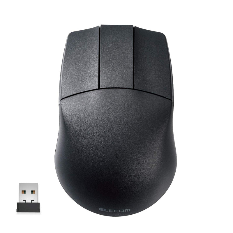 [Australia - AusPower] - ELECOM -Japan Brand- Wireless 2.4GHz Connection, Basic 3D-CAD Mouse, No Scroll Wheel, 3 Button Computer Mouse with Smooth Optical Tracking, Blue LED, 600/1200 DPI, for Windows / Mac (M-CAD01DBBK) 