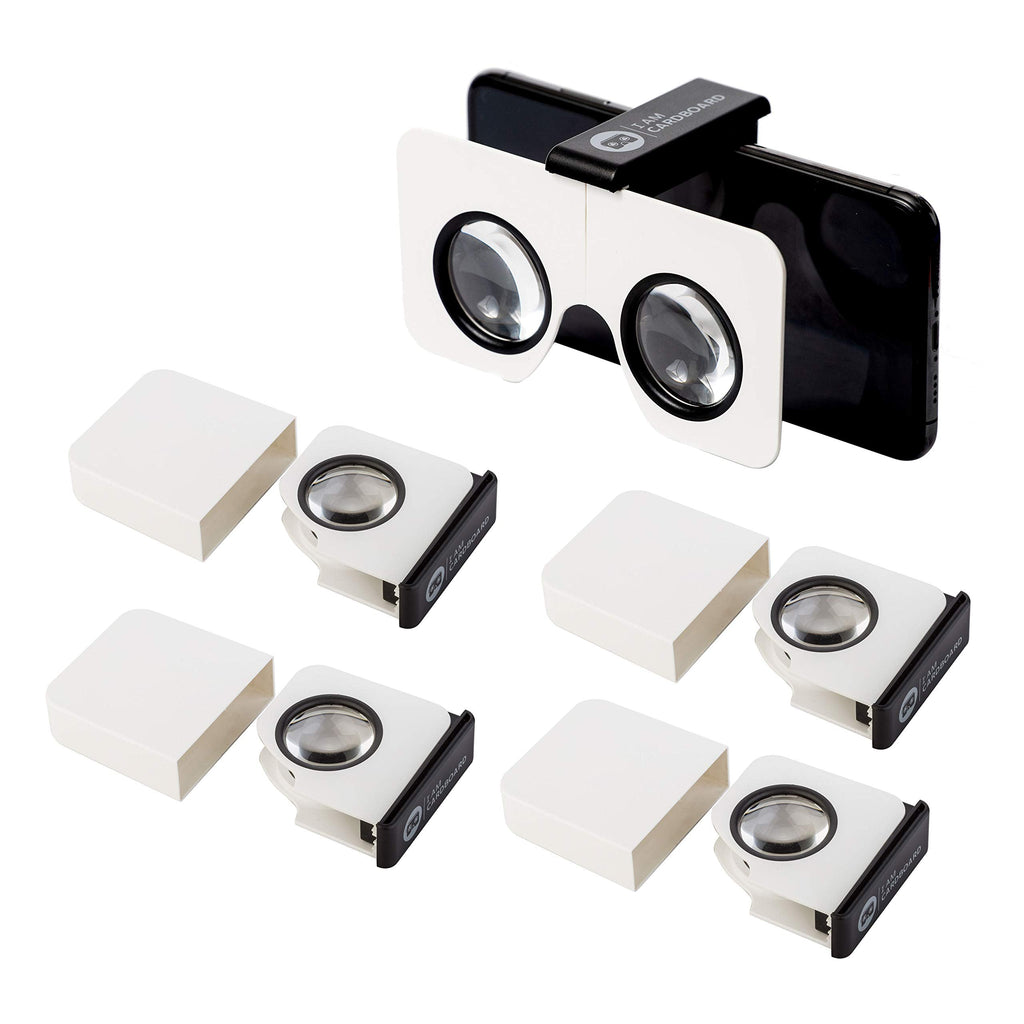 [Australia - AusPower] - Five-Pack Pocket 360 Mini VR Viewer | The Best Google Cardboard Virtual Reality Glasses | Google Cardboard v2 Inspired | Small and Unique Travel Gift Pack of 5 
