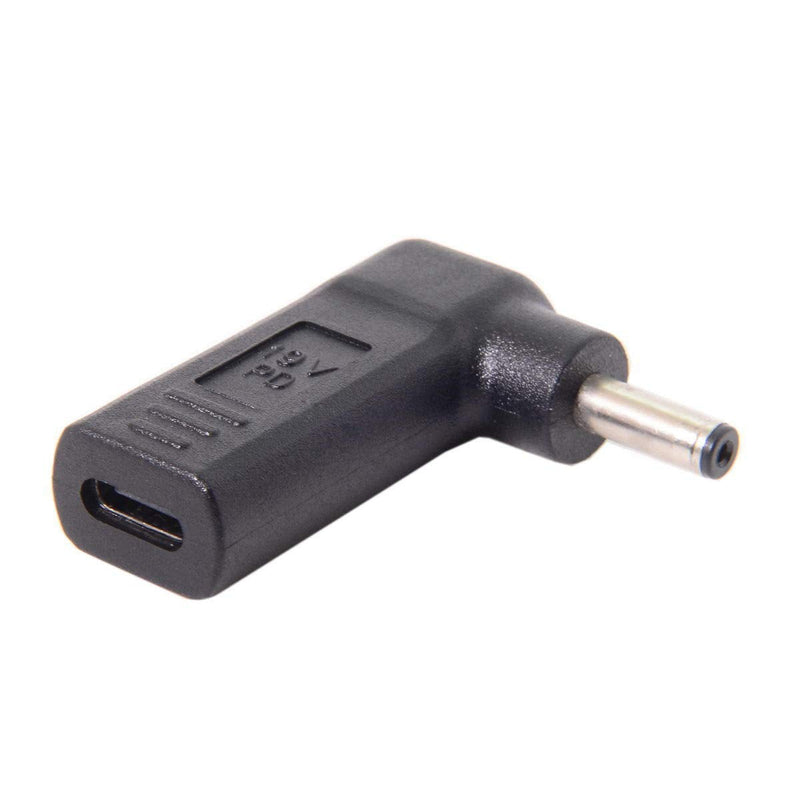 [Australia - AusPower] - JSER USB 3.1 Type C USB-C to PD Emulator Trigger 90 Degree Angled Adapter (4.0x1.3mm) Black 4.0X1.3mm 