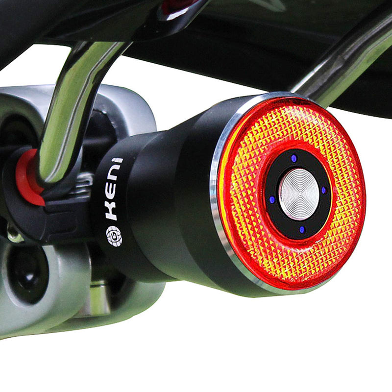 [Australia - AusPower] - G Keni Smart Bike Tail Light, Brake Sensing Rear Lights, Ultra Bright LED Warning Bicycle Flashlight, USB Rechargeable, Auto On/Off Sensor, IPX6 Waterproof, Cycling Safety Back Taillight Accessories 