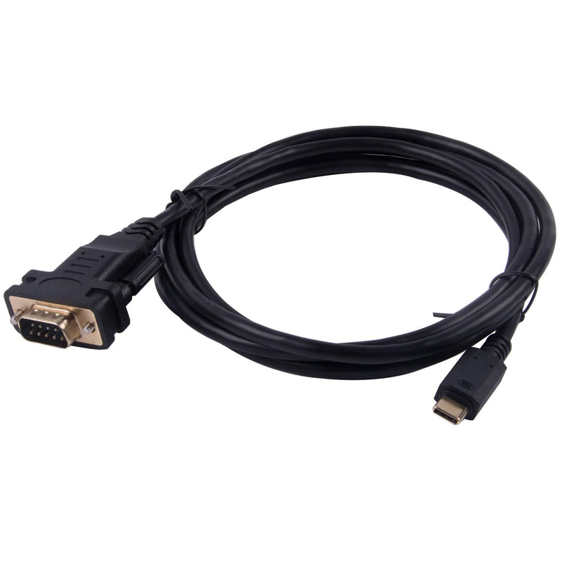 [Australia - AusPower] - USB to DB9 RS232 Serial Adapter Converter Cable with FTDI Chip 6ft Support Win10/8/7/XP/Android/Mac/Linux/Vista (Type C to DB9) Type C to DB9 