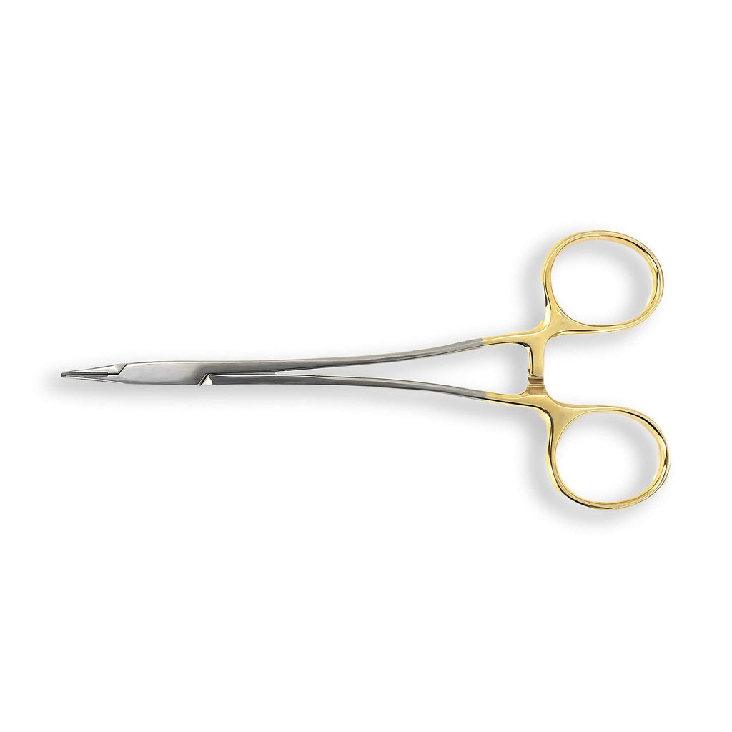[Australia - AusPower] - Cynamed TC Sarot Needle/Suture Holder Driver with Tungsten Carbide Inserts and Gold Rings - Premium Grade Instrument (6 in.) 6 in. 