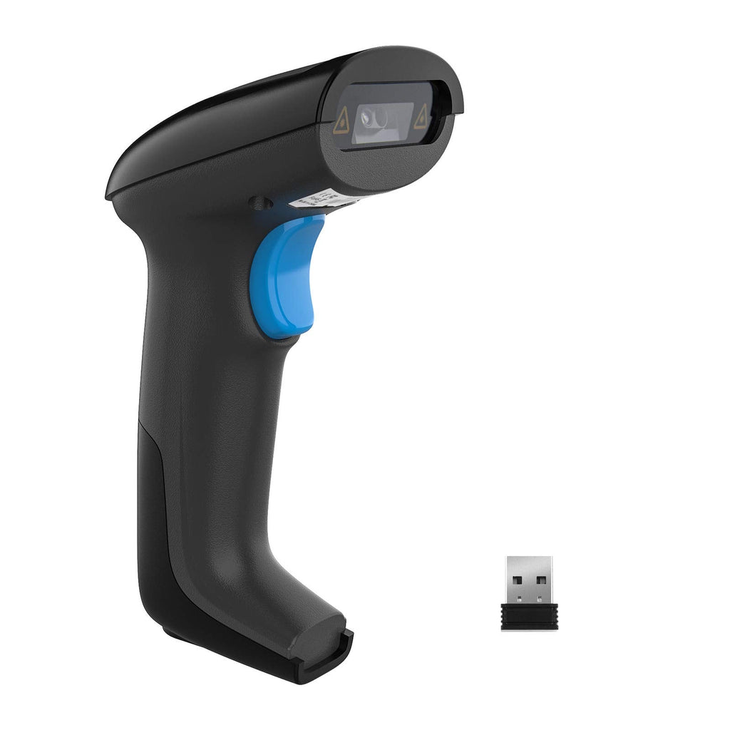 [Australia - AusPower] - REALINN Wireless 2D QR Barcode Scanner Rechargeable Automatic Hanheld Code Reader Dustproof Waterproof Shockproof Fast and Precide for Mobile Payment, Store, Supermarket, Warehouse 