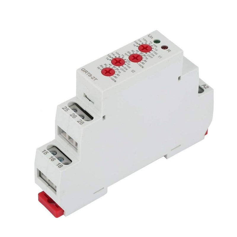 [Australia - AusPower] - Time Delay Relay, GRT8-2T Mini Rail Mount Double Delay Relay with LED Indicator AC 0.7-3VA/DC 0.5-1.7W(A230) 