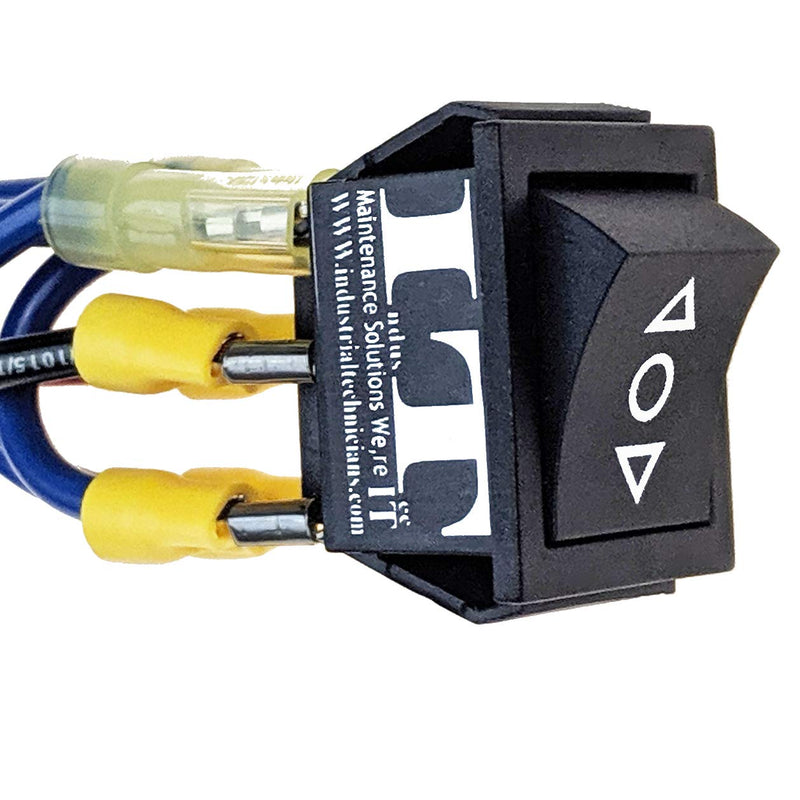 [Australia - AusPower] - IndusTec Wired 20 AMP 12V DC Motor Polarity Reversing Rocker Maintained Latch Switch 