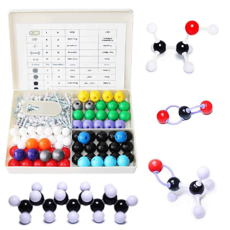 [Australia - AusPower] - LINKTOR Chemistry Molecular Model Kit (239 Pieces), Student or Teacher Set for Organic and Inorganic Chemistry Learning, Motivate Enthusiasm for Learning and Raising Space Imagination 240pcs Kit 