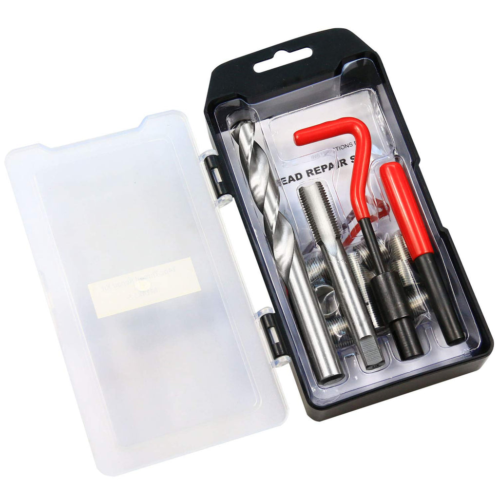 [Australia - AusPower] - Highking Tool Thread Repair Kit m14 x 1.50 mm Metric Thread Repair Insert Kit Compatible Hand Tool Set for Auto Repairing (M14-1.5) 