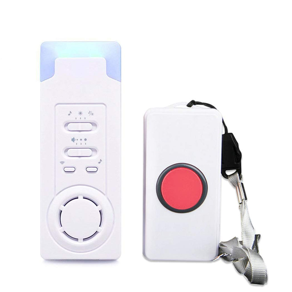 [Australia - AusPower] - Smart Caregive Pager Home Safety Patient Calling Button Alert Alarm System Wireless Alarm Emergency Call Button Elderly Monitor Caregiver Personal Pager for Elderly Kids (1 for 1) 1 for 1 