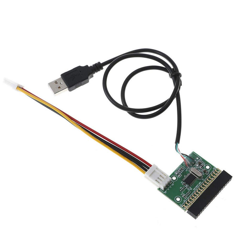 [Australia - AusPower] - KOOBOOK 1Pcs 1.44MB 3.5" Floppy Drive Connector 34 PIN 34P to USB Cable Adapter PCB Board with Power Cable 