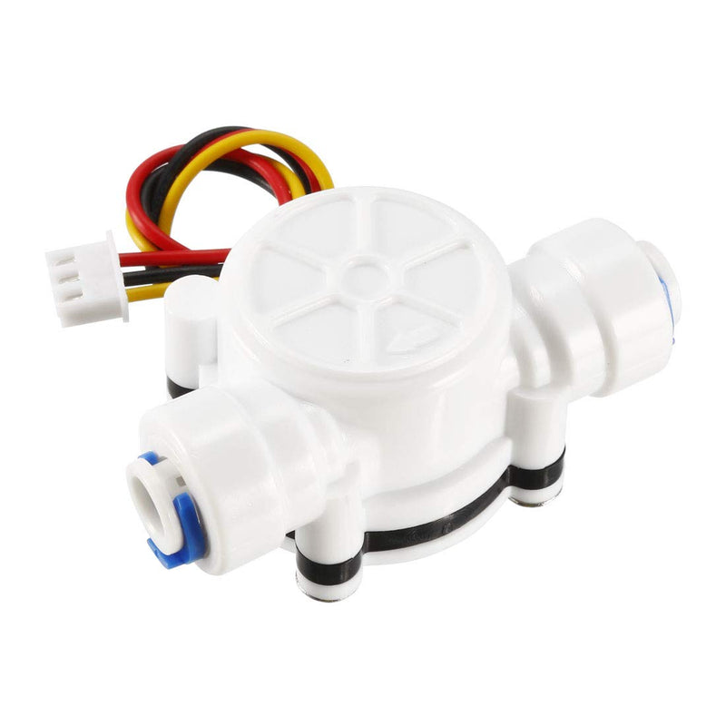 [Australia - AusPower] - uxcell 1/4in Quick Connect Hall Effect Liquid Water Flow Sensor Switch Flowmeter Counter Meter DC5V 0.3-6L/min YF-S402B 