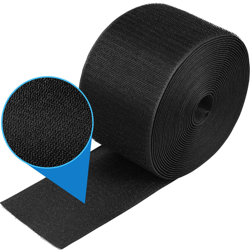 [Australia - AusPower] - 1 Piece (24 Feet in Length) Black Cable Floor Strip Carpet Floor Cord Cover Cable Protector Cable Management, Protect Cords and Prevent a Trip Hazard 