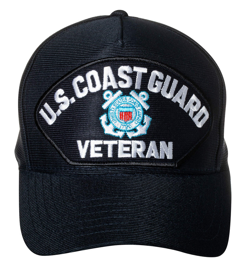 [Australia - AusPower] - United States Coast Guard Emblem Patch Hat Navy Blue Baseball Cap Coast Guard Veteran 