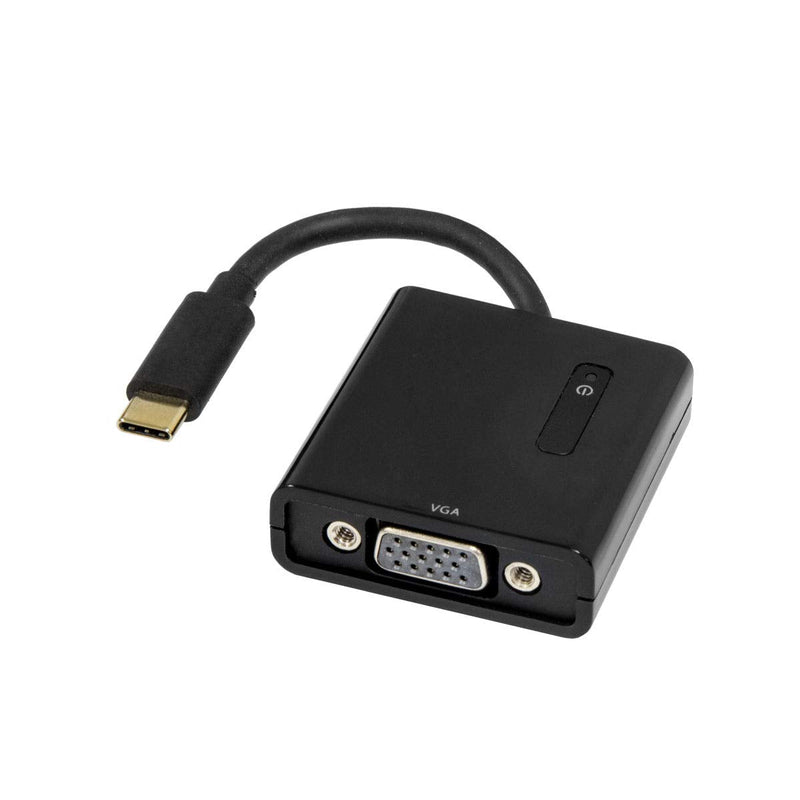[Australia - AusPower] - USB Type-C to VGA Adapter. Support Resolution up to 1080p. Bus-Powered. Fully Plug-n-Play. Thunderbolt 3 