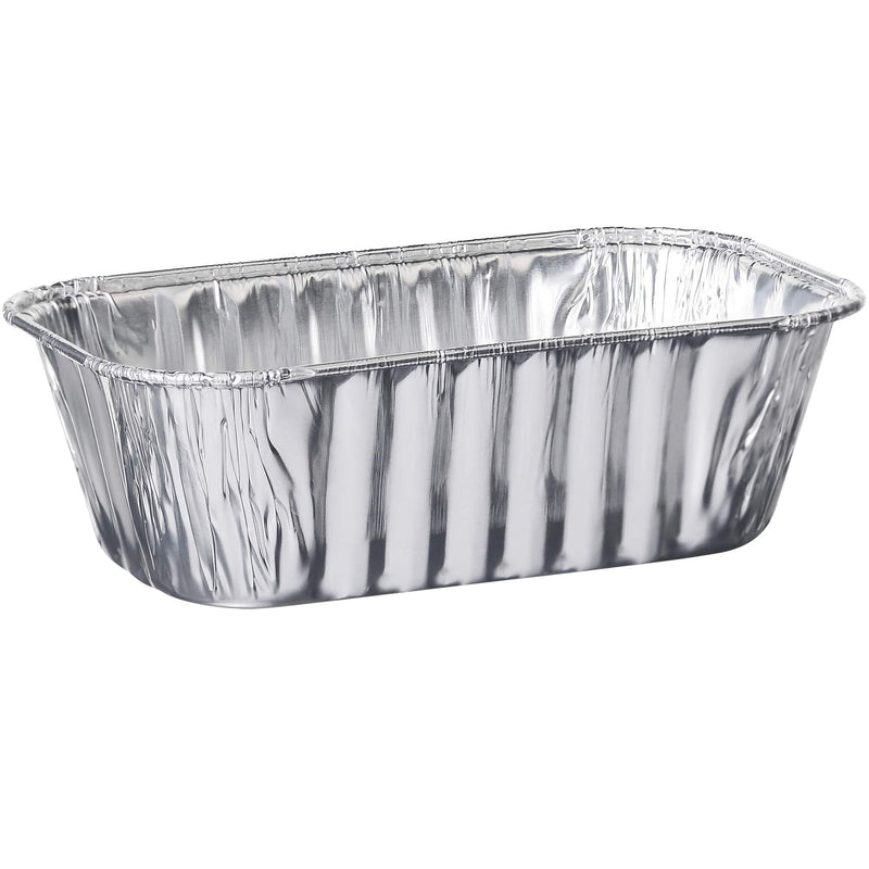 [Australia - AusPower] - Plasticpro [1 Lb 50 Pack] Disposable Loaf Pans Aluminum Tin Foil Meal Prep Bakeware - Cookware Perfect for Baking Cakes, Bread, Meatloaf, Lasagna 1 Pound 6'' X 3.75'' X 2'' 
