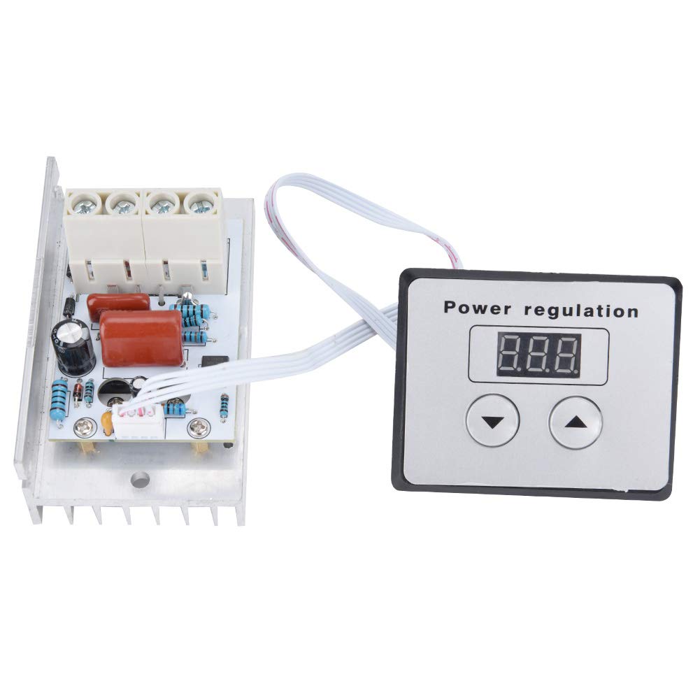 [Australia - AusPower] - 10000W SCR Digital Voltage Regulator,AC 220V 80A Electrical Motor Speed Controller Regulator, High Power Voltage Regulator Dimming Thermostat 