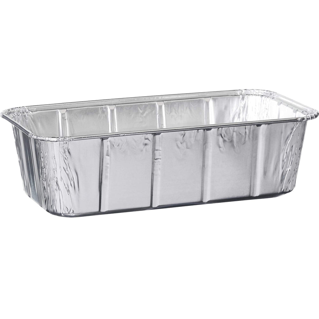 [Australia - AusPower] - Plasticpro [2 Lb 50 Pack] Disposable Loaf Pans Aluminum Tin Foil Meal Prep Bakeware - Cookware Perfect for Baking Cakes, Bread, Meatloaf, Lasagna 2 Pound 8.5'' X 4.5'' X 2.25'' 