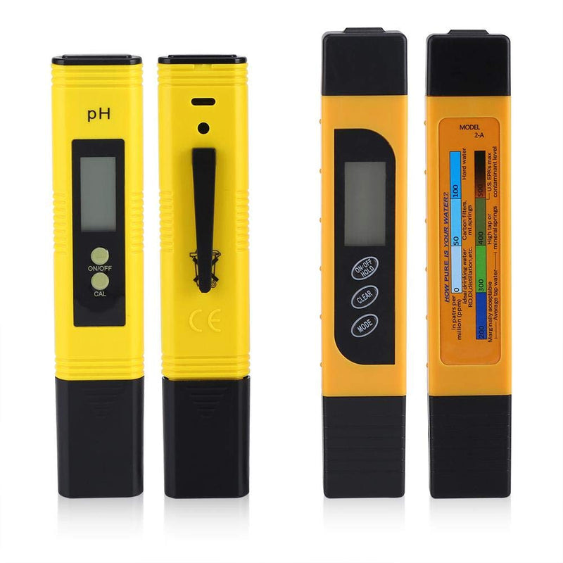[Australia - AusPower] - Water Quality Temperature Tester Pen, Digital LCD PH Meter + TDS Meter for Aquarium, Fishing Industry, Swimming Pools, School Laboratories, Food & Beverage 
