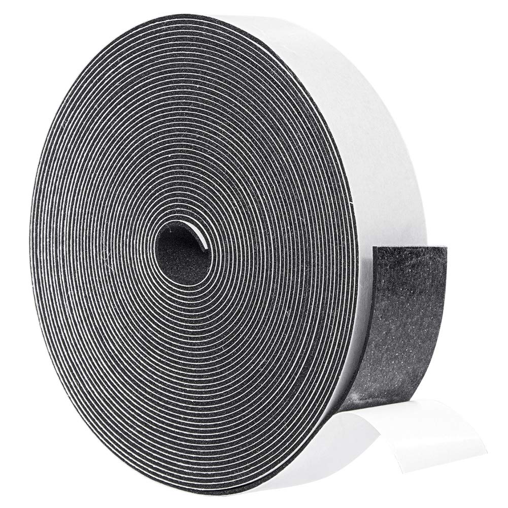 [Australia - AusPower] - Yotache Foam Strips Adhesive 1/16 Inch Thick x 1 Inch Wide, 1.5mm Close Cell Foam Rubber Weather Stripping Tape Seal for Doors Insulation, Total 33 Feet Long 1 x 1/16" 