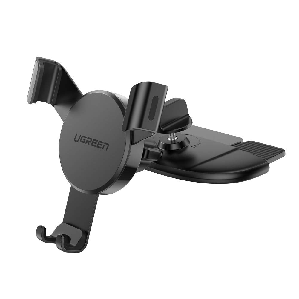 [Australia - AusPower] - UGREEN Car Phone Mount CD Slot Holder Gravity Car Cell Phone Stand Clamp Adjustable Compatible for iPhone 13 12 11 Pro Max SE XR XS X 8 7 6 Plus 6S Samsung Galaxy S20 S10 S9 S8 Google Pixel 4 XL 