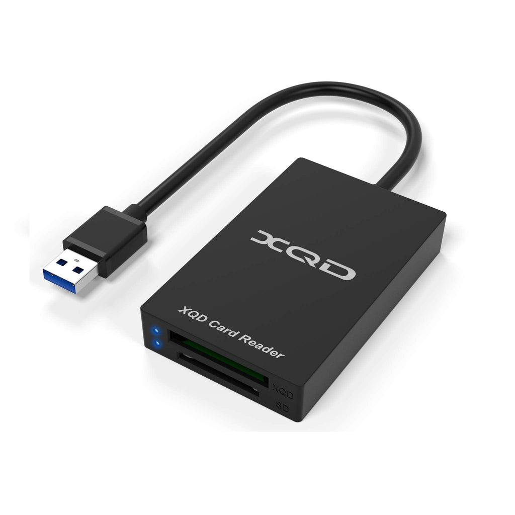 [Australia - AusPower] - XQD Card Reader, USB 3.0 XQD/SD Card Reader Dual Slot Memory Card Reader 5Gpbs Super Speed Compatible with Sony G/M Series, Lexar 2933x/1400x USB Mark XQD Card, SD/SDHC Card for Windows/Mac OS 