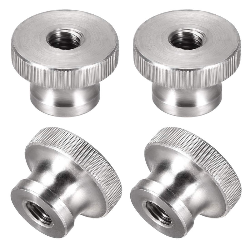 [Australia - AusPower] - uxcell Knurled Thumb Nuts - M8 Round Knobs with 304 Stainless Steel - 4 Pcs 