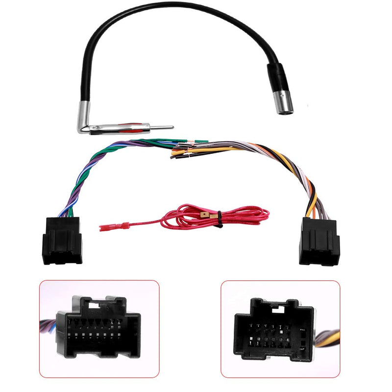 [Australia - AusPower] - Car Stereo Radio Wire Harness Plug and Antenna Adapter for Some GM Pontiac Saturn Vehicles 