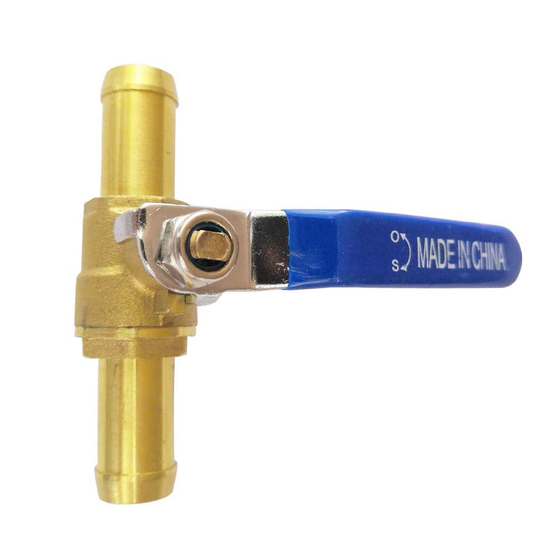 [Australia - AusPower] - 5/8" Barb PEX Valve, 16mm OD Brass Shut Off Ball Valve for Heater Hose, 90 Degree Turn, Full Port, 1pc 1 5/8" 