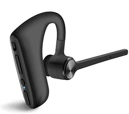 [Australia - AusPower] - Bluetooth Earpiece Wireless Headset with Microphone Hands-Free Earphones Headphones Noise Canceling Earbud Long Standby Time for Smart Mobile Phone Tablet PC Laptop Business Office Car Driver Trucker 