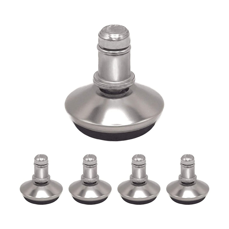[Australia - AusPower] - Office Chair Bell Glides Replacement, Replace Swivel Caster Wheels to Fixed Stationary Foot, Dia 7/16"(11mm) stem fit Most Office Chair, Anti-Slip Low Profile Bell Glides Feet Set of 5 
