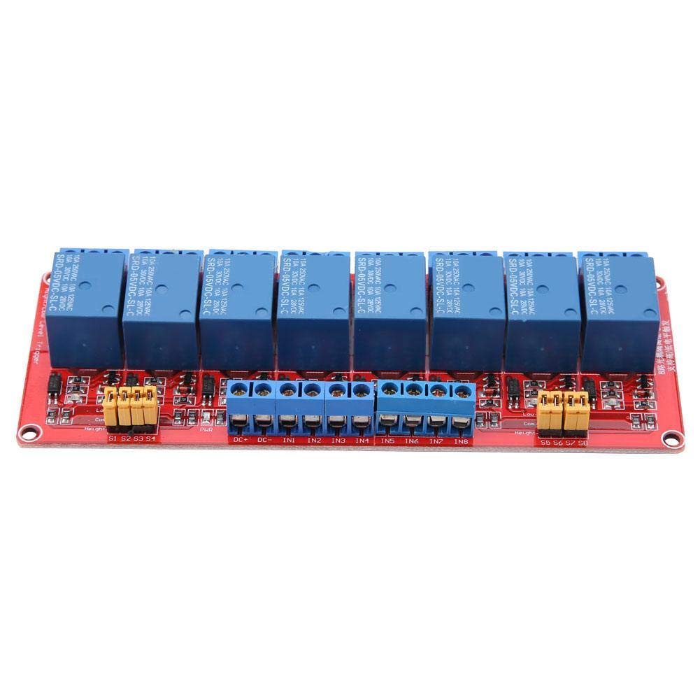 [Australia - AusPower] - Relay Module 8 Channel Relay Module Board, Relay Module with Optocoupler High & Low Trigger Module, 5V/12V/24V Channel Relay Module (24V) 