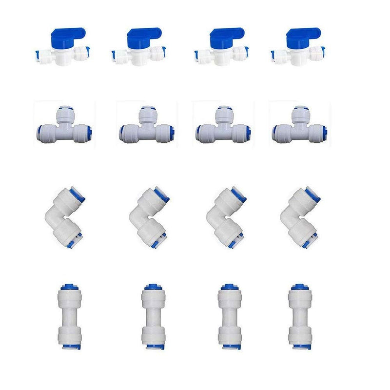 [Australia - AusPower] - MATTOX 1/4" OD Quick Connect Push in to Connect Water Tube Fitting (1/4" Quick Connector) 