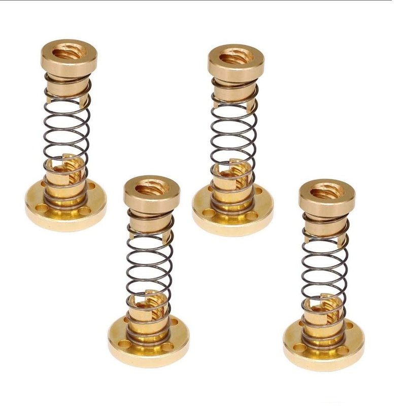 [Australia - AusPower] - Flylock 4 Set T8 Anti Backlash Spring Loaded Nut Elimination Gap Nut for 8mm Acme Threaded Rod Lead Screws for 3D Printer T8 Lead Screw 