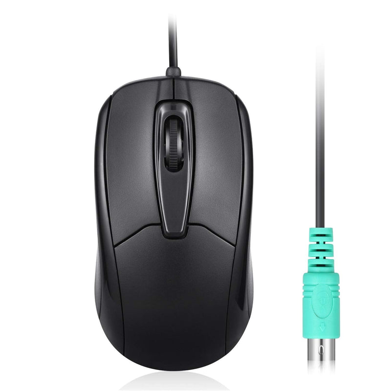 [Australia - AusPower] - Perixx Perimice-209 P, Wired PS2 Mouse with 1000 DPI Resolution, Black, (10442) 