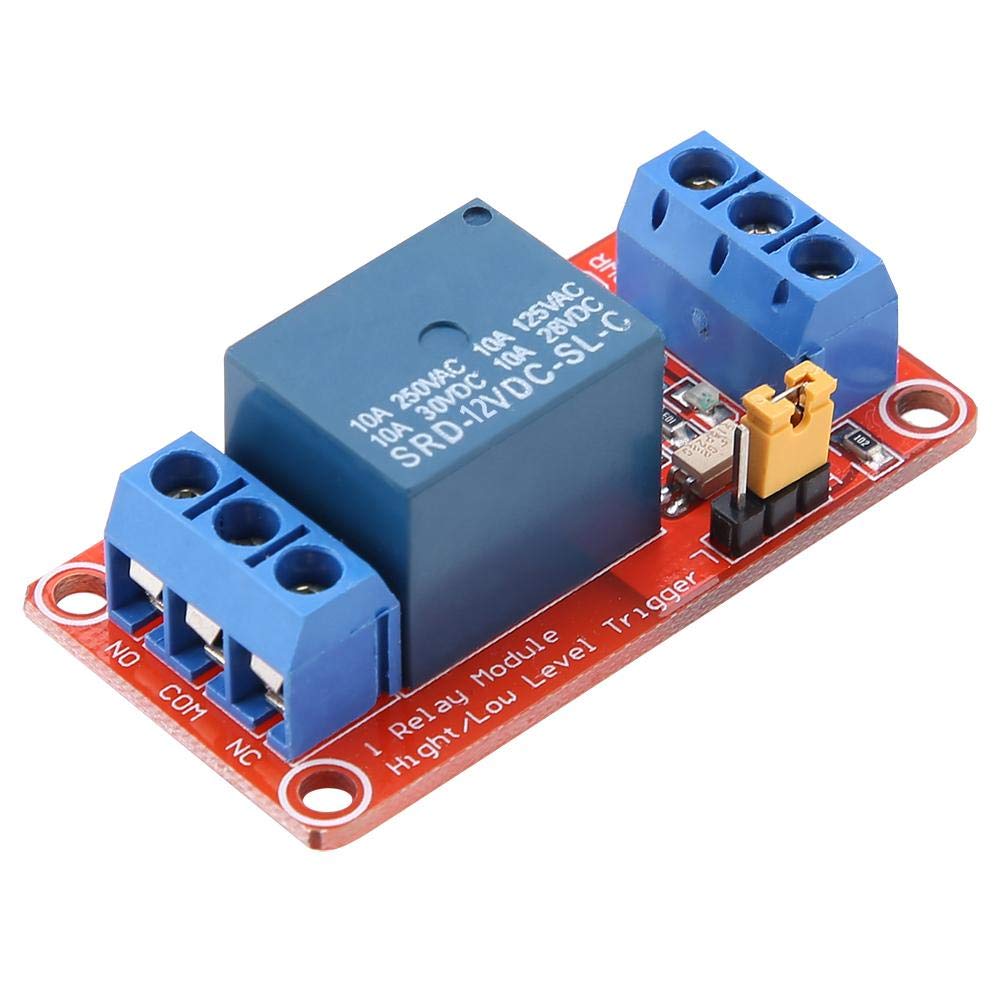 [Australia - AusPower] - Relay Module with Optocoupler 1 Channel High&Low Level Trigger Relay Module Board AC 250V/10A DC 30V/10A (12V) 12V 