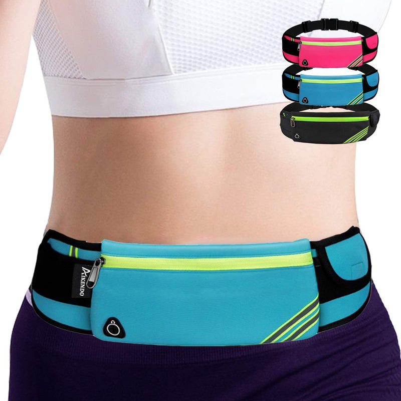 [Australia - AusPower] - Running Belt Waist Pack Bag,Workout Gear,Gym Fitness Fanny Pack for Phone,Cell Phone Holder for Running,Jogging Pocket Belt for Women & Men,Running Accessories Compatible with iPhone 13 12 pro(Blue) Blue 