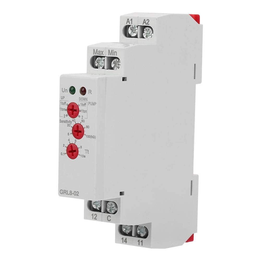 [Australia - AusPower] - Liquid Level Control Relay, GRL8-02 Water Level Controller 10A AC/DC 24V-240V 