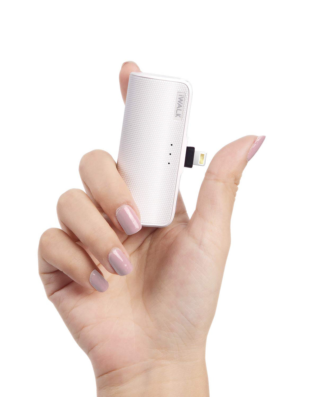[Australia - AusPower] - iWALK Mini Portable Charger for iPhone with Built in Cable[Upgraded], 3350mAh Ultra-Compact Power Bank Samll Battery Pack Charger Compatible with iPhone 13/12/12 Pro Max/11 Pro/8/7 Airpods, White 
