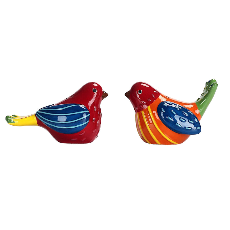 [Australia - AusPower] - Bico Red Spring Bird Salt and Pepper Shaker Set, Handpainted, Dishwasher Safe, House Warming Wedding Anniversary Birthday Christmas Gift 