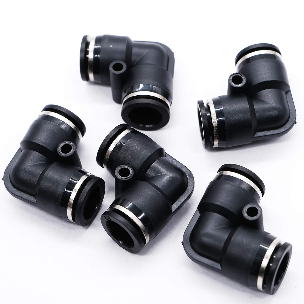 [Australia - AusPower] - mxuteuk 10pcs 6mm Tube OD Pneumatic Connect Elbow Fittings Tube Push Fit Fittings Tube Fittings Push Lock, Push to Connect Tube Plastic (Elbow) PV-6 6mm OD PV-Elbow 
