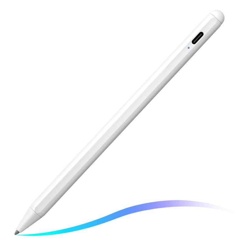 [Australia - AusPower] - Stylus Pen for iPad with Palm Rejection, FOJOJO Active Pencil Compatible with (2018-2021) Apple iPad 9th/8th/7th/6th Gen, iPad Air 4th/3rd Gen, iPad Pro 11 & 12.9 inch, iPad Mini 6th/5th Gen White 