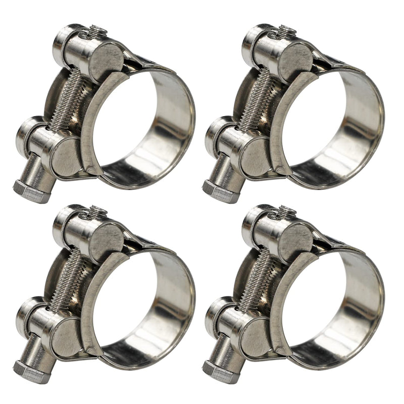 [Australia - AusPower] - AKIHISA 4 Pack 40-43mm ID Range T-Bolt Hose Clamp,304 Stainless Steel Heavy Duty Tube Clamp 1.57 to 1.69 Inch 40-43mm 4pack 